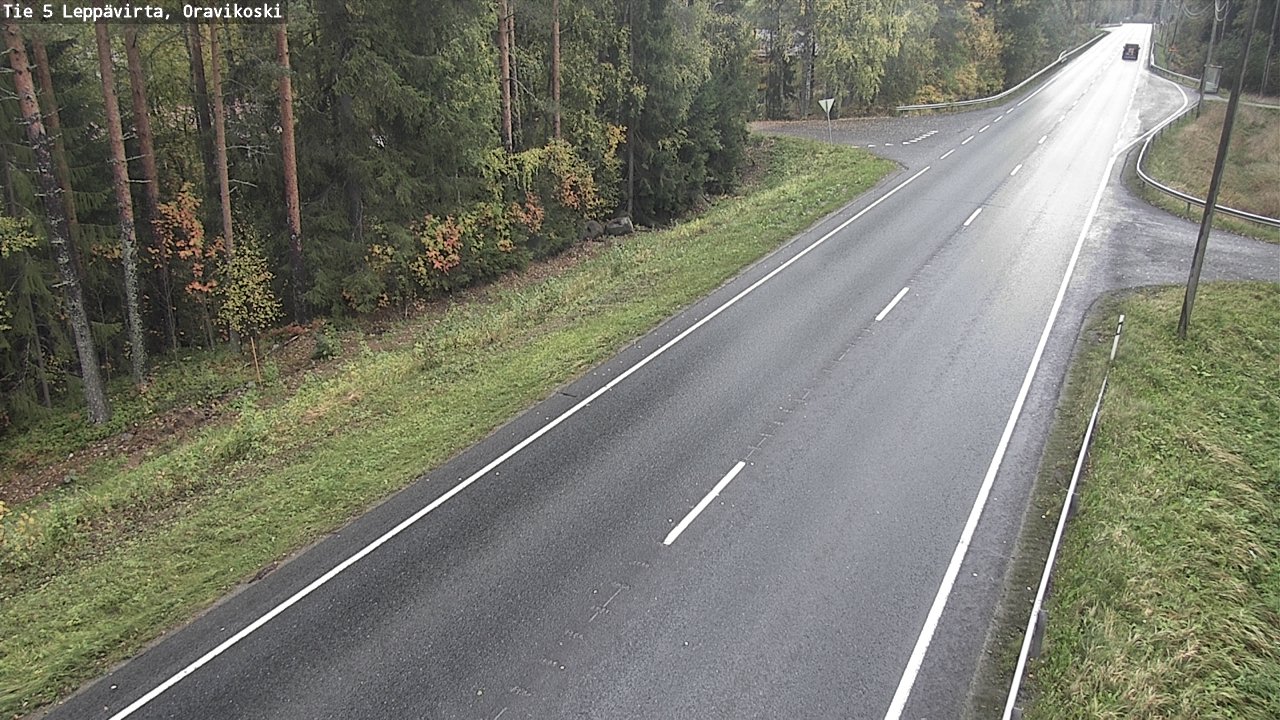 Weather Camera Image Road 5 Leppävirta, Oravikoski, Leppävirta, Pohjois-Savo