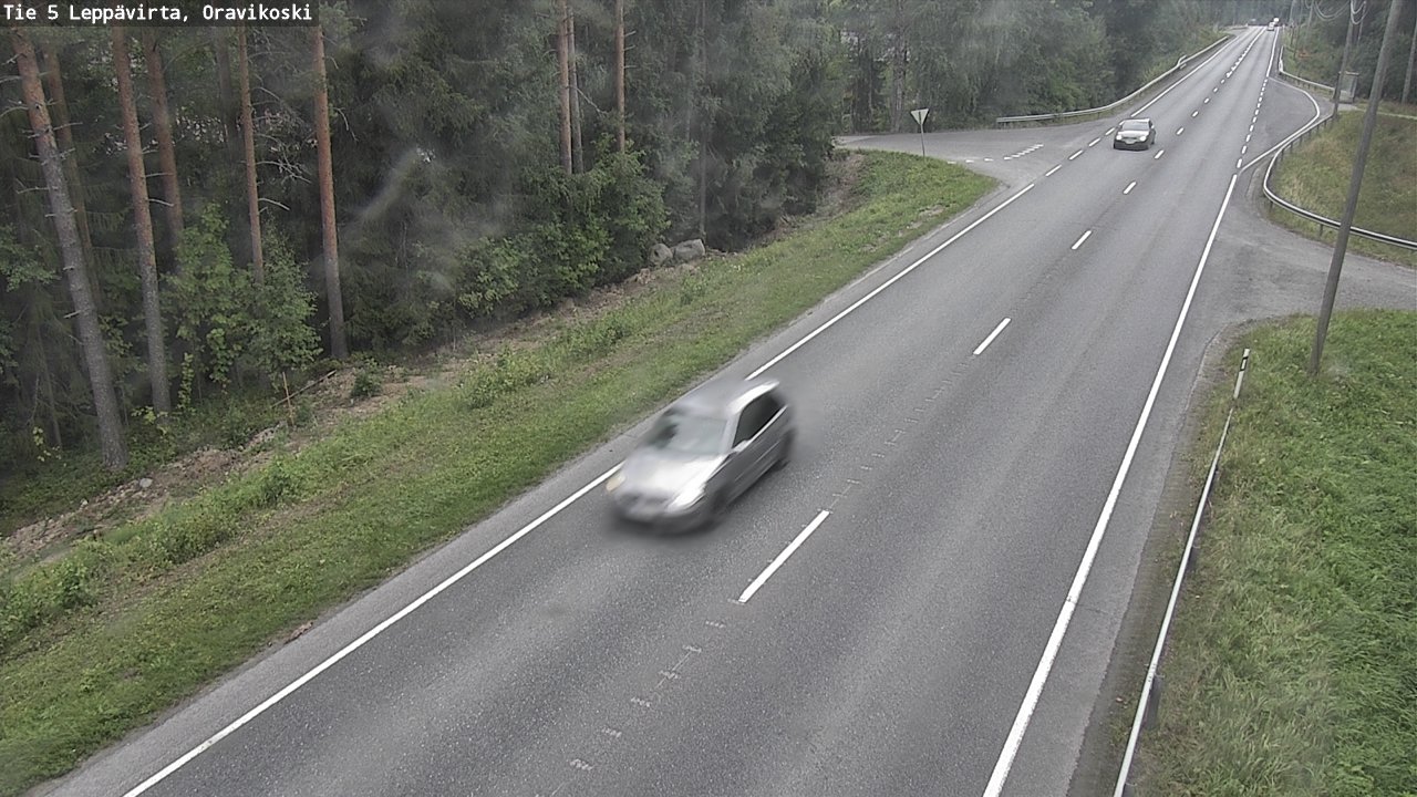 Weather Camera Image Road 5 Leppävirta, Oravikoski, Leppävirta, Pohjois-Savo