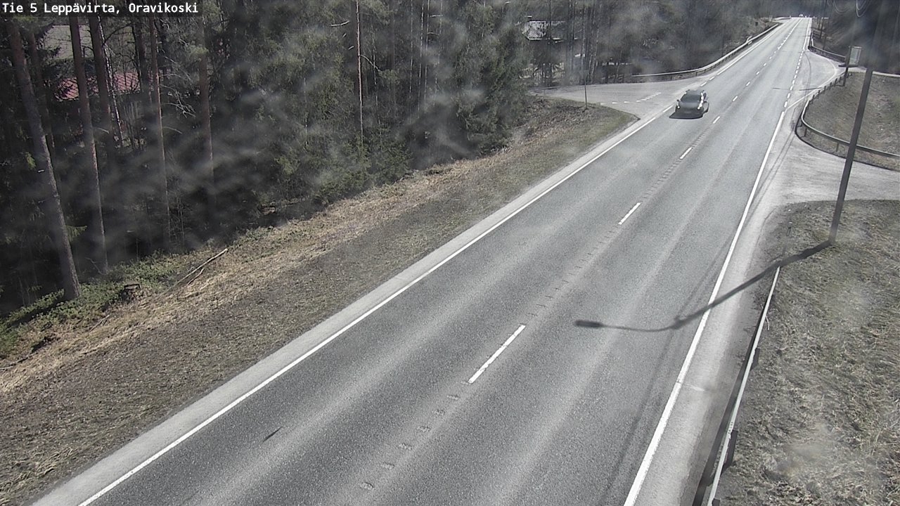 Weather Camera Image Väg 5 Leppävirta, Oravikoski, Leppävirta, Pohjois-Savo