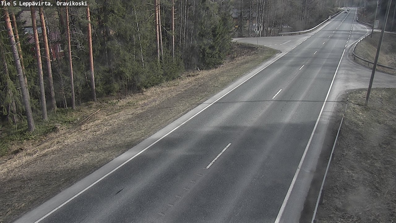 Weather Camera Image Väg 5 Leppävirta, Oravikoski, Leppävirta, Pohjois-Savo