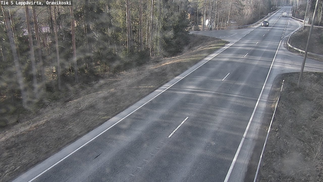 Weather Camera Image Road 5 Leppävirta, Oravikoski, Leppävirta, Pohjois-Savo