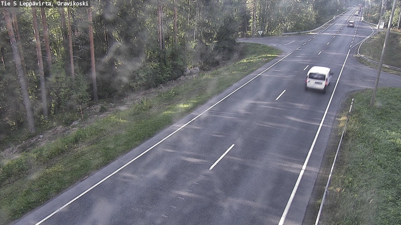 Weather Camera Image Road 5 Leppävirta, Oravikoski, Leppävirta, Pohjois-Savo