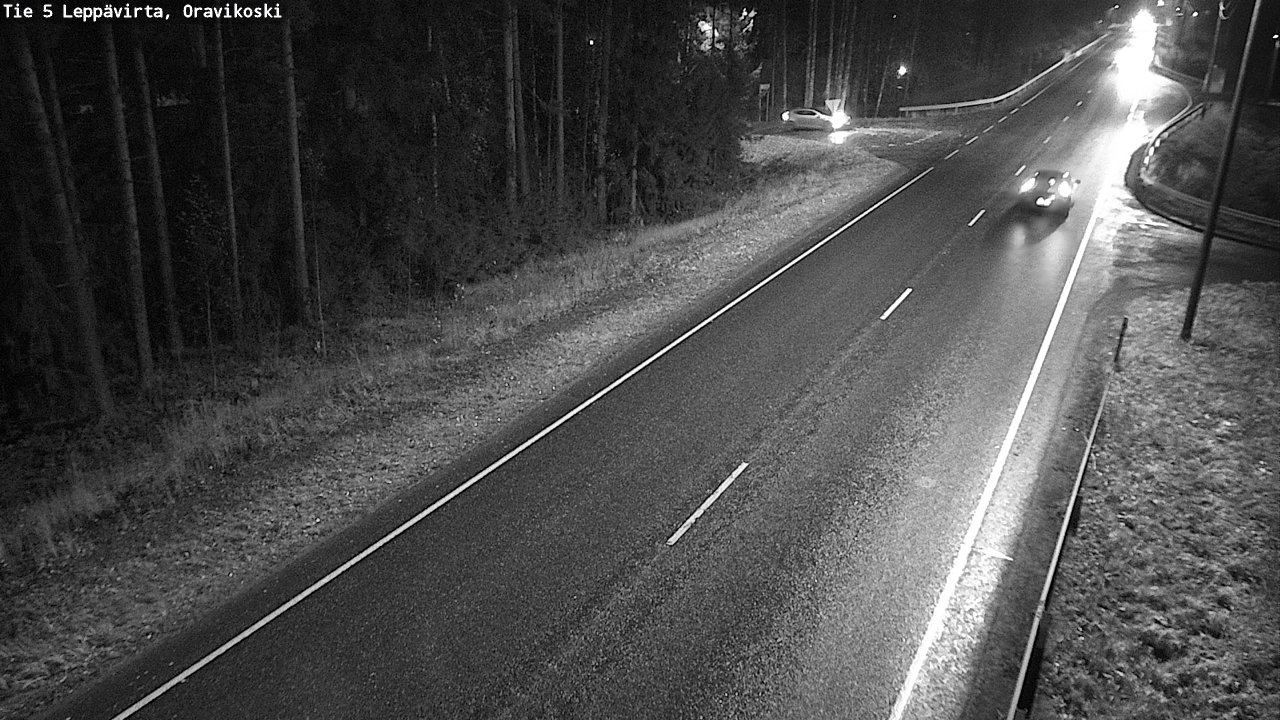 Weather Camera Image Väg 5 Leppävirta, Oravikoski, Leppävirta, Pohjois-Savo