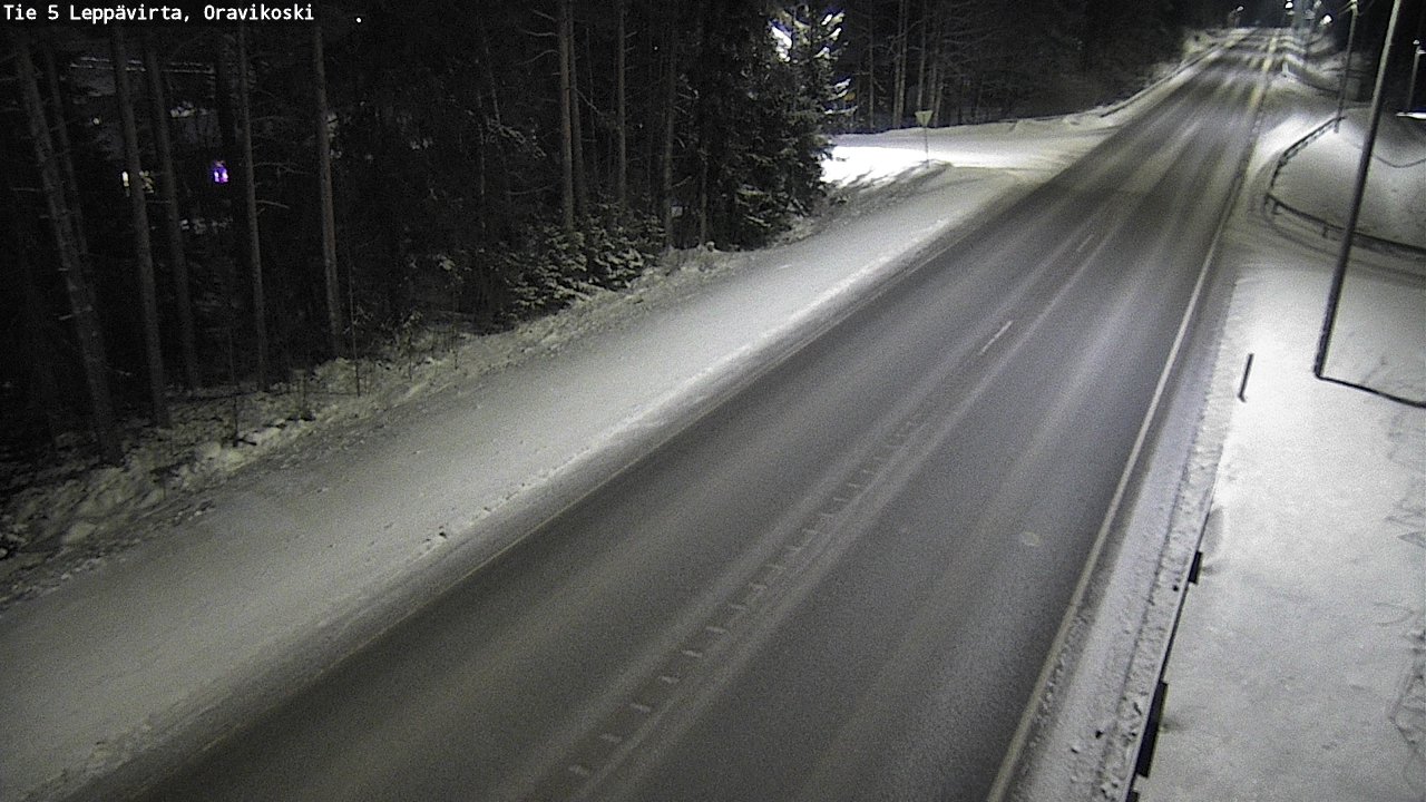 Weather Camera Image Väg 5 Leppävirta, Oravikoski, Leppävirta, Pohjois-Savo