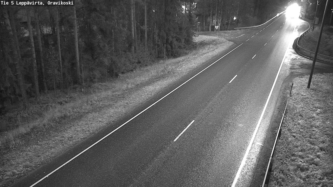 Weather Camera Image Väg 5 Leppävirta, Oravikoski, Leppävirta, Pohjois-Savo