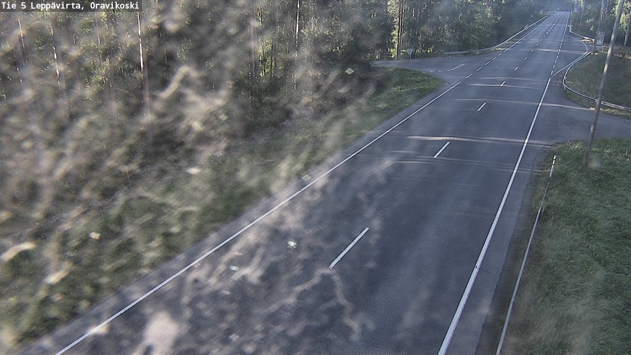 Weather Camera Image Road 5 Leppävirta, Oravikoski, Leppävirta, Pohjois-Savo