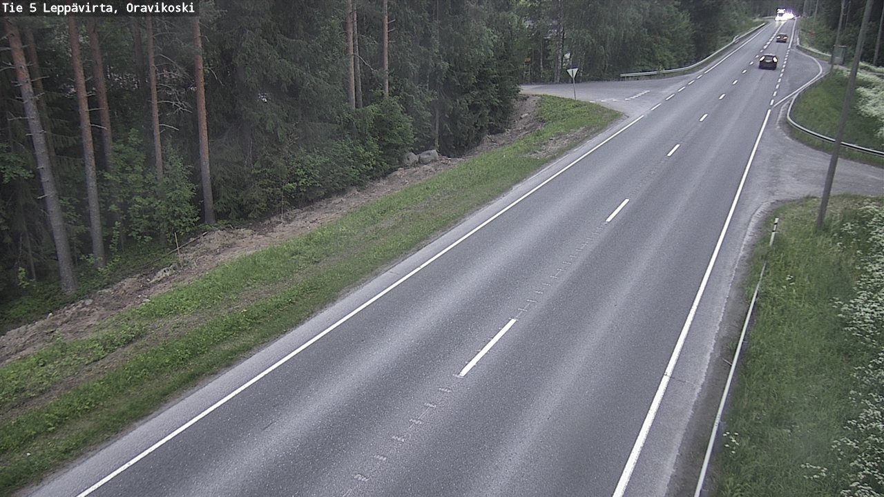 Kelikamerat Kuva Tie 5 Leppävirta, Oravikoski, Leppävirta, Pohjois-Savo