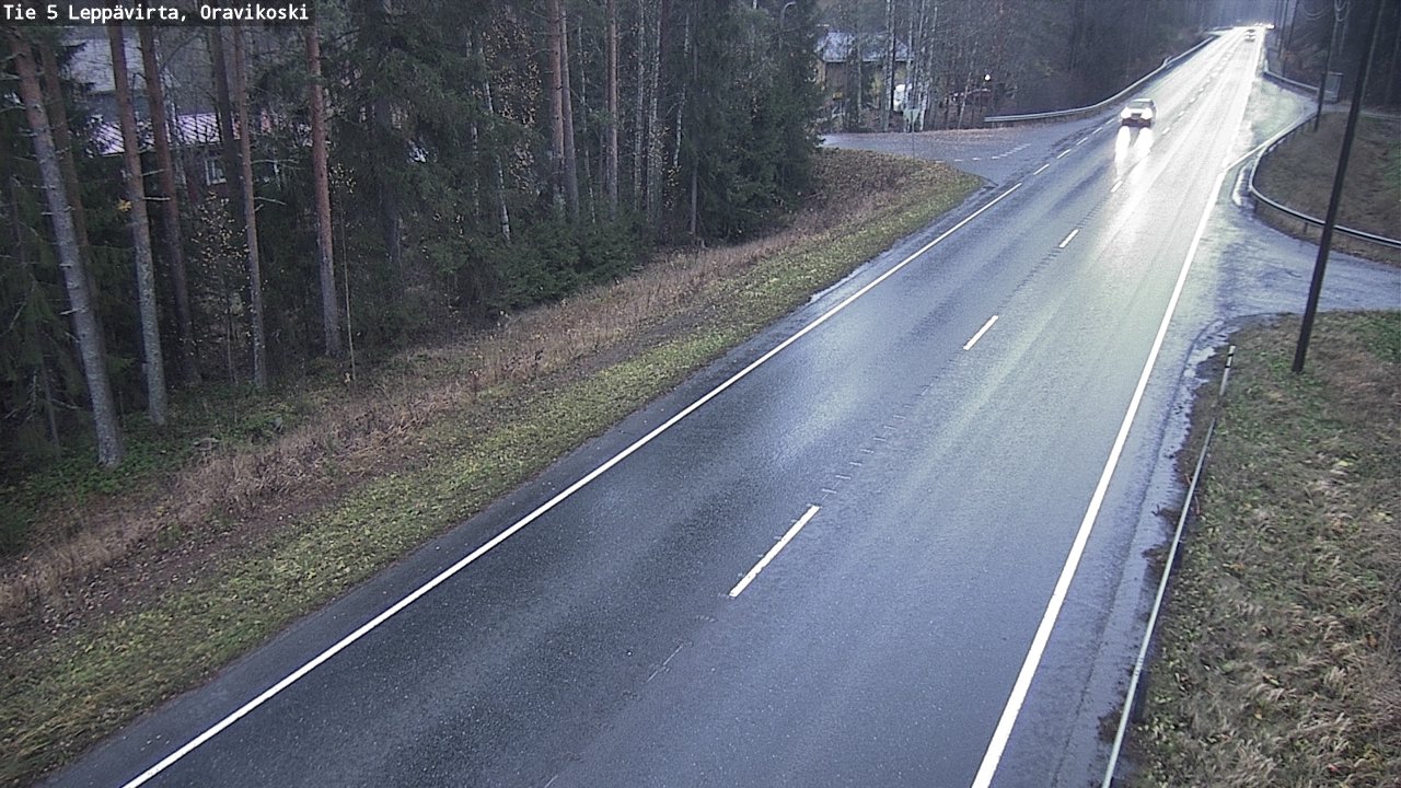 Weather Camera Image Väg 5 Leppävirta, Oravikoski, Leppävirta, Pohjois-Savo