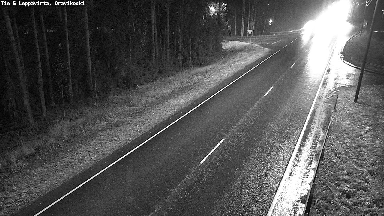 Weather Camera Image Väg 5 Leppävirta, Oravikoski, Leppävirta, Pohjois-Savo
