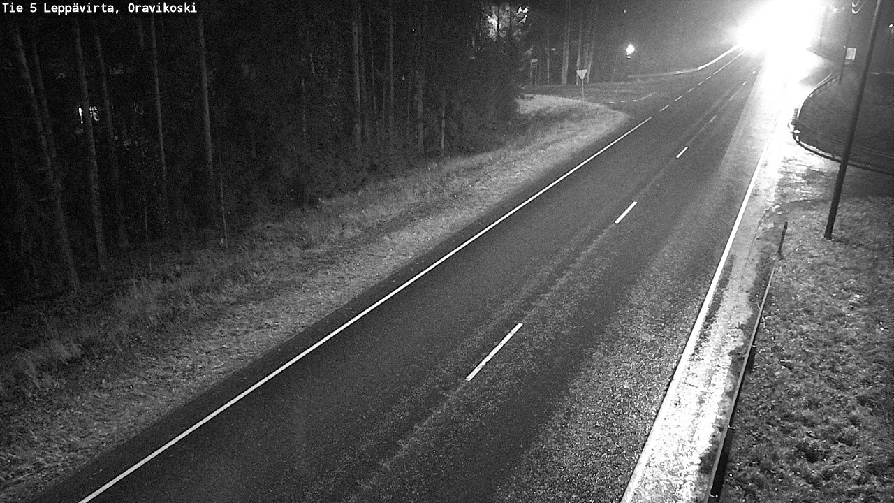 Weather Camera Image Road 5 Leppävirta, Oravikoski, Leppävirta, Pohjois-Savo