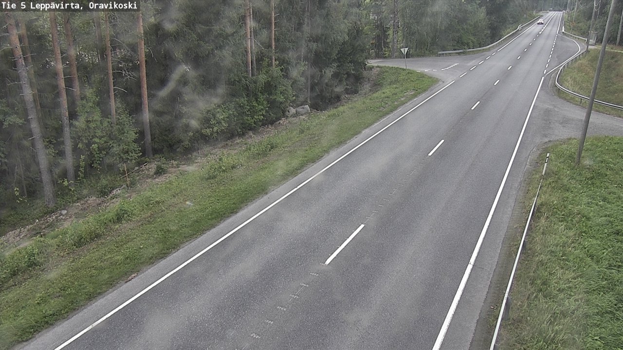 Weather Camera Image Road 5 Leppävirta, Oravikoski, Leppävirta, Pohjois-Savo