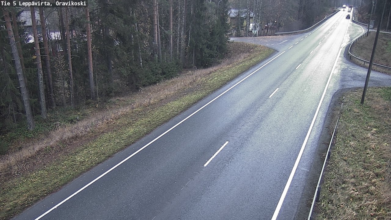 Weather Camera Image Väg 5 Leppävirta, Oravikoski, Leppävirta, Pohjois-Savo