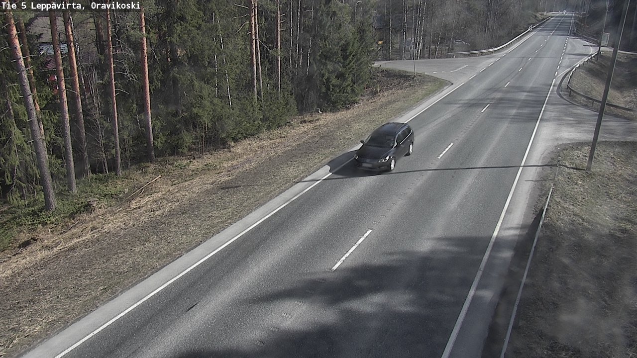 Weather Camera Image Väg 5 Leppävirta, Oravikoski, Leppävirta, Pohjois-Savo