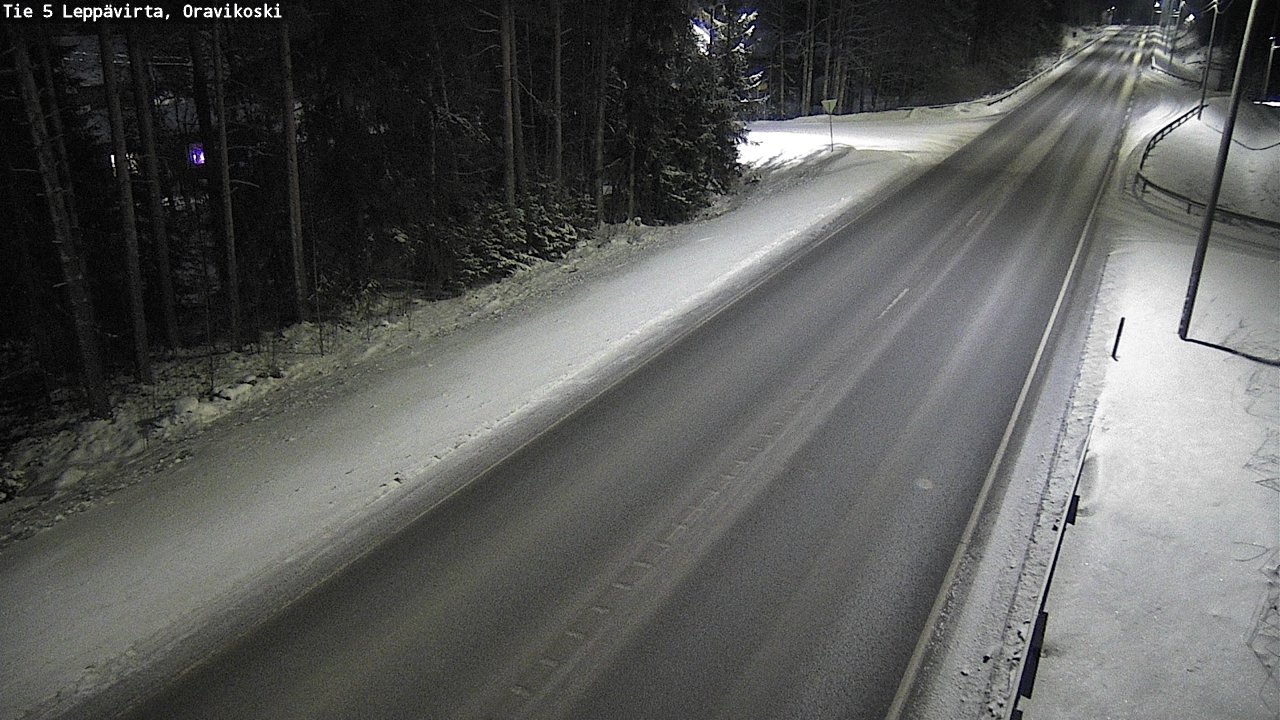 Weather Camera Image Väg 5 Leppävirta, Oravikoski, Leppävirta, Pohjois-Savo