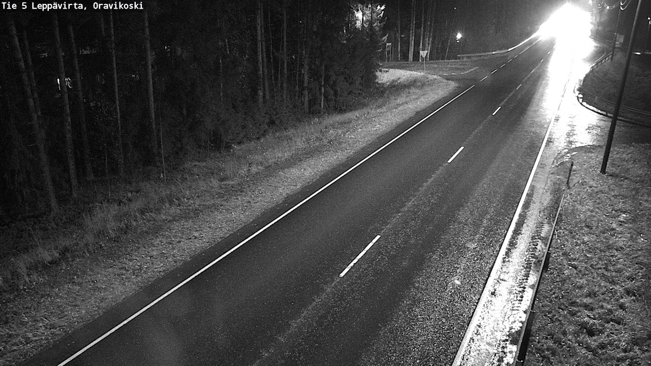 Weather Camera Image Väg 5 Leppävirta, Oravikoski, Leppävirta, Pohjois-Savo