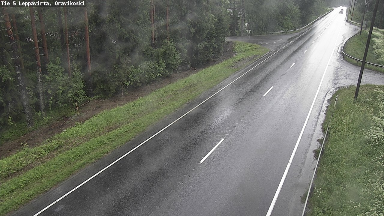Weather Camera Image Road 5 Leppävirta, Oravikoski, Leppävirta, Pohjois-Savo