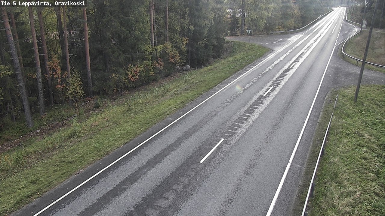 Weather Camera Image Road 5 Leppävirta, Oravikoski, Leppävirta, Pohjois-Savo