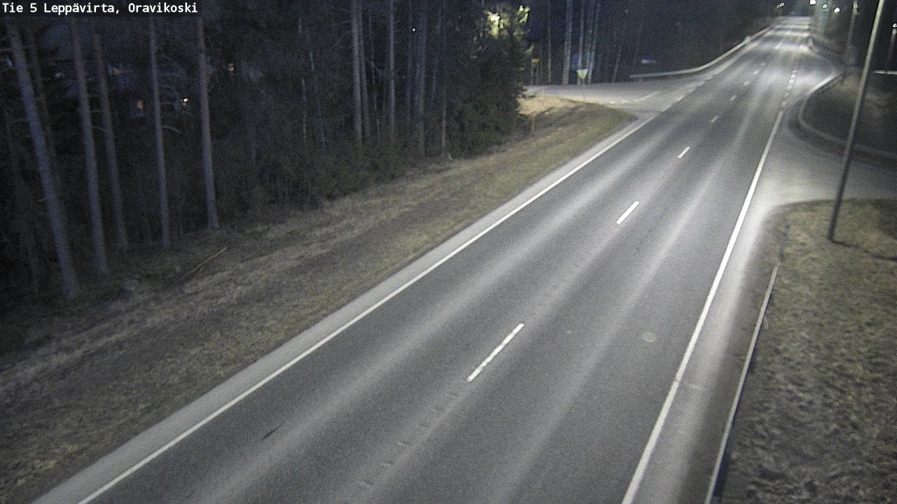 Weather Camera Image Väg 5 Leppävirta, Oravikoski, Leppävirta, Pohjois-Savo