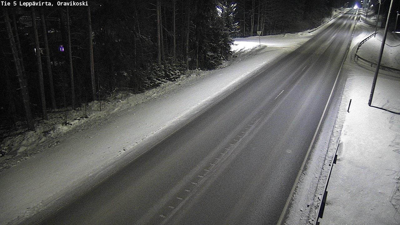 Weather Camera Image Väg 5 Leppävirta, Oravikoski, Leppävirta, Pohjois-Savo