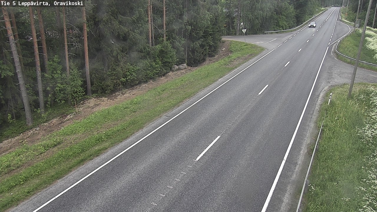 Kelikamerat Kuva Tie 5 Leppävirta, Oravikoski, Leppävirta, Pohjois-Savo