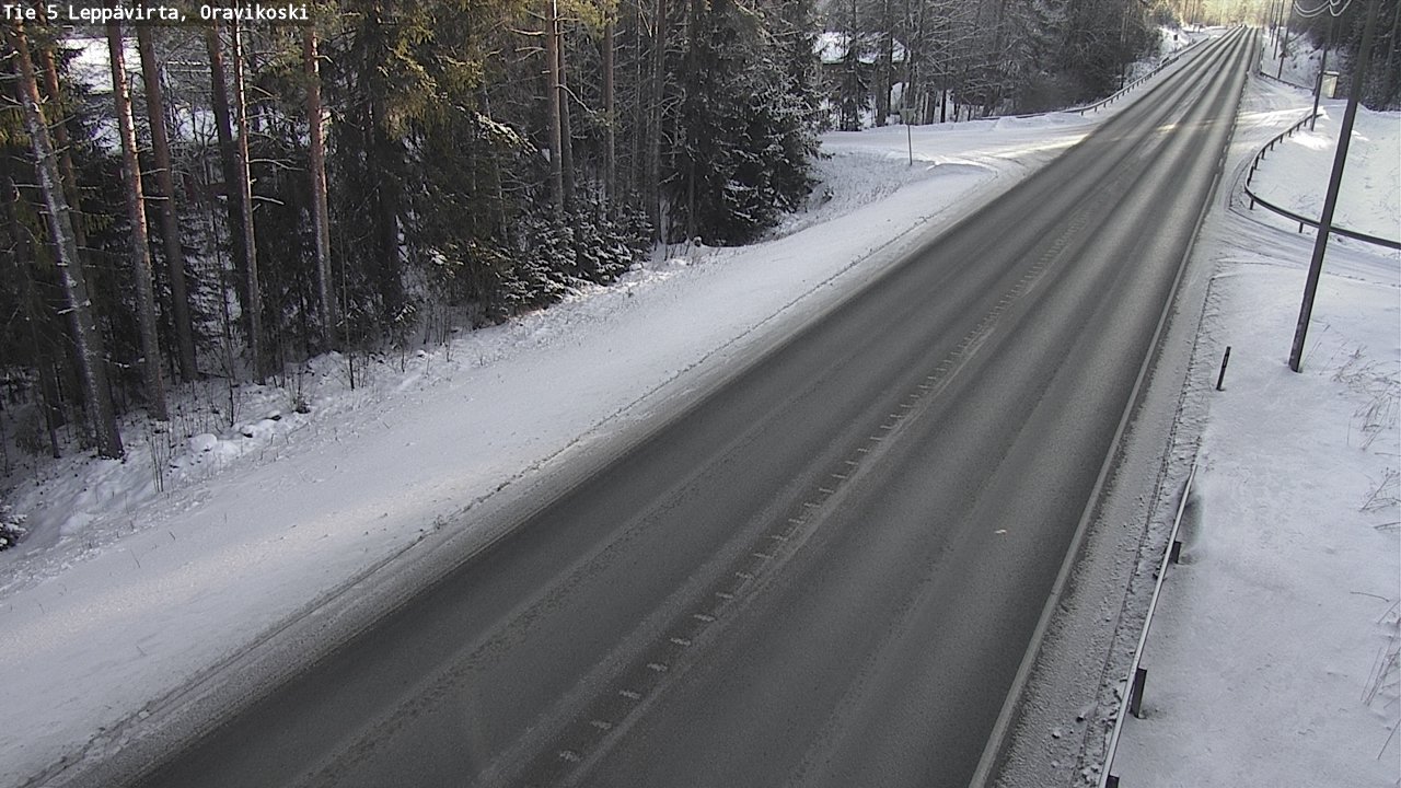 Weather Camera Image Väg 5 Leppävirta, Oravikoski, Leppävirta, Pohjois-Savo