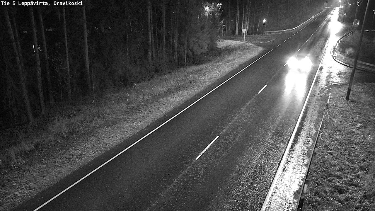 Weather Camera Image Väg 5 Leppävirta, Oravikoski, Leppävirta, Pohjois-Savo