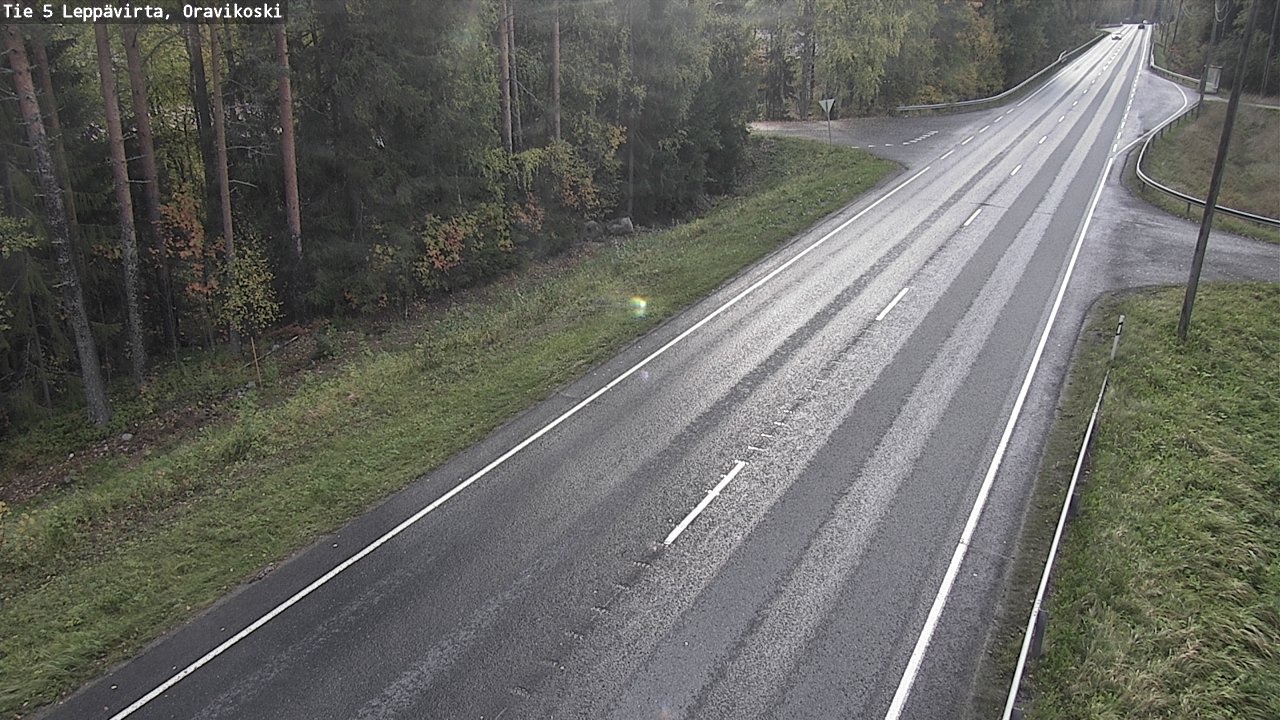 Weather Camera Image Road 5 Leppävirta, Oravikoski, Leppävirta, Pohjois-Savo