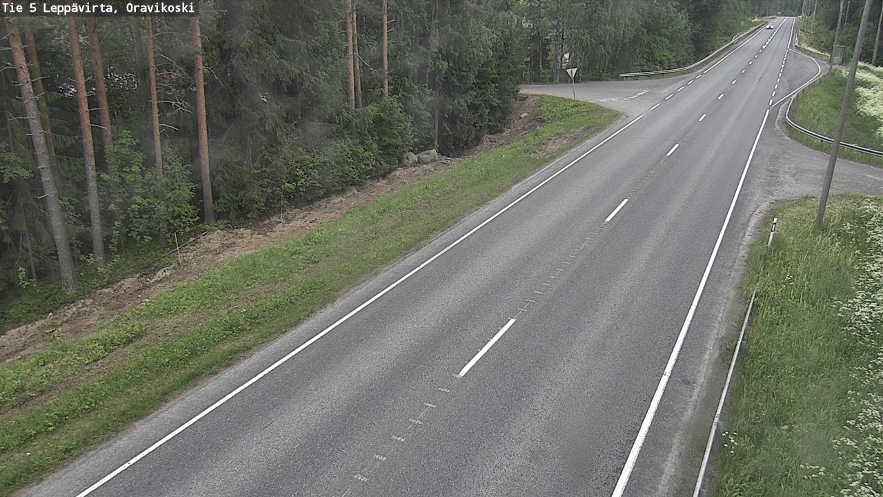 Kelikamerat Kuva Tie 5 Leppävirta, Oravikoski, Leppävirta, Pohjois-Savo