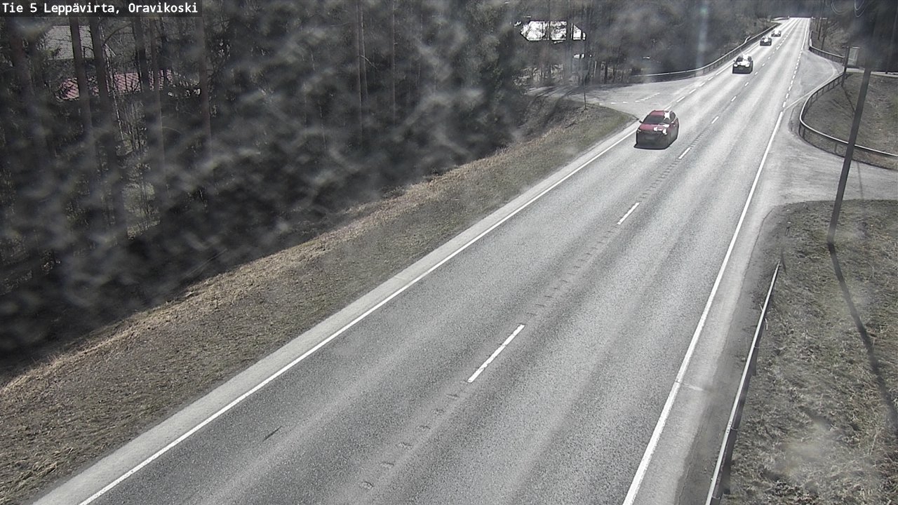 Weather Camera Image Väg 5 Leppävirta, Oravikoski, Leppävirta, Pohjois-Savo