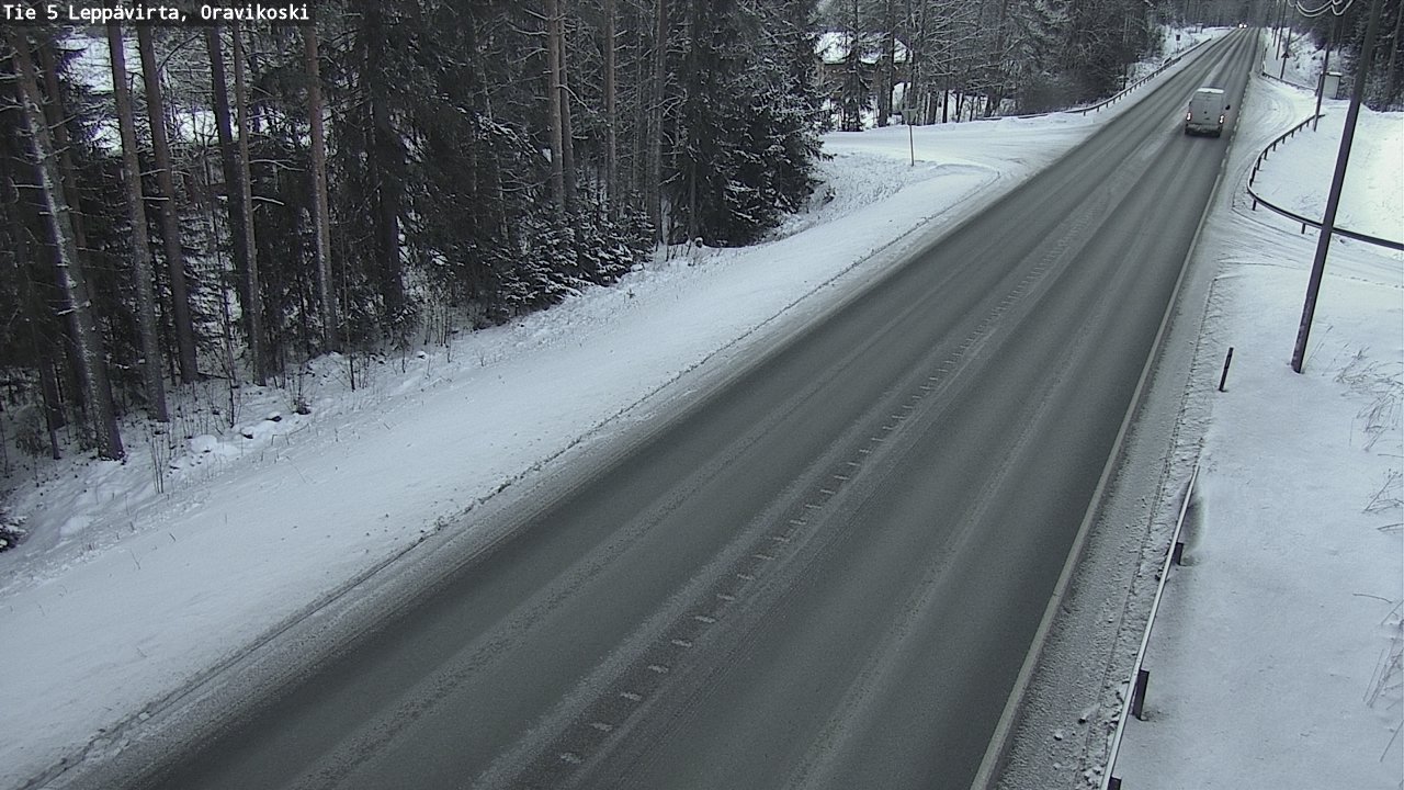 Weather Camera Image Väg 5 Leppävirta, Oravikoski, Leppävirta, Pohjois-Savo