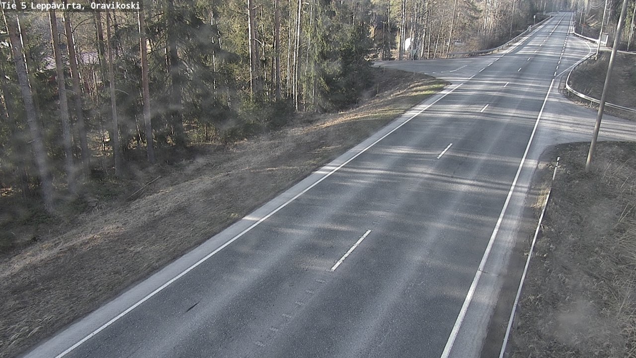 Weather Camera Image Road 5 Leppävirta, Oravikoski, Leppävirta, Pohjois-Savo