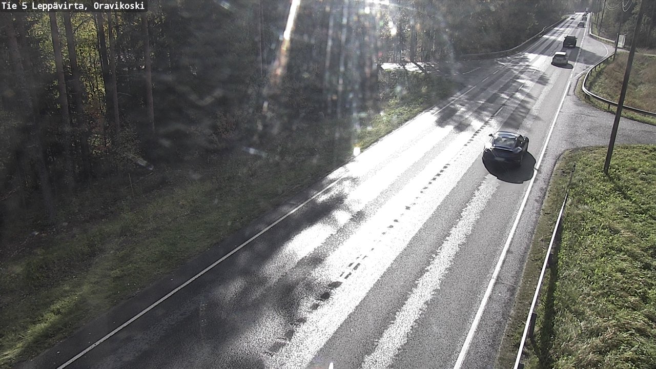 Weather Camera Image Road 5 Leppävirta, Oravikoski, Leppävirta, Pohjois-Savo