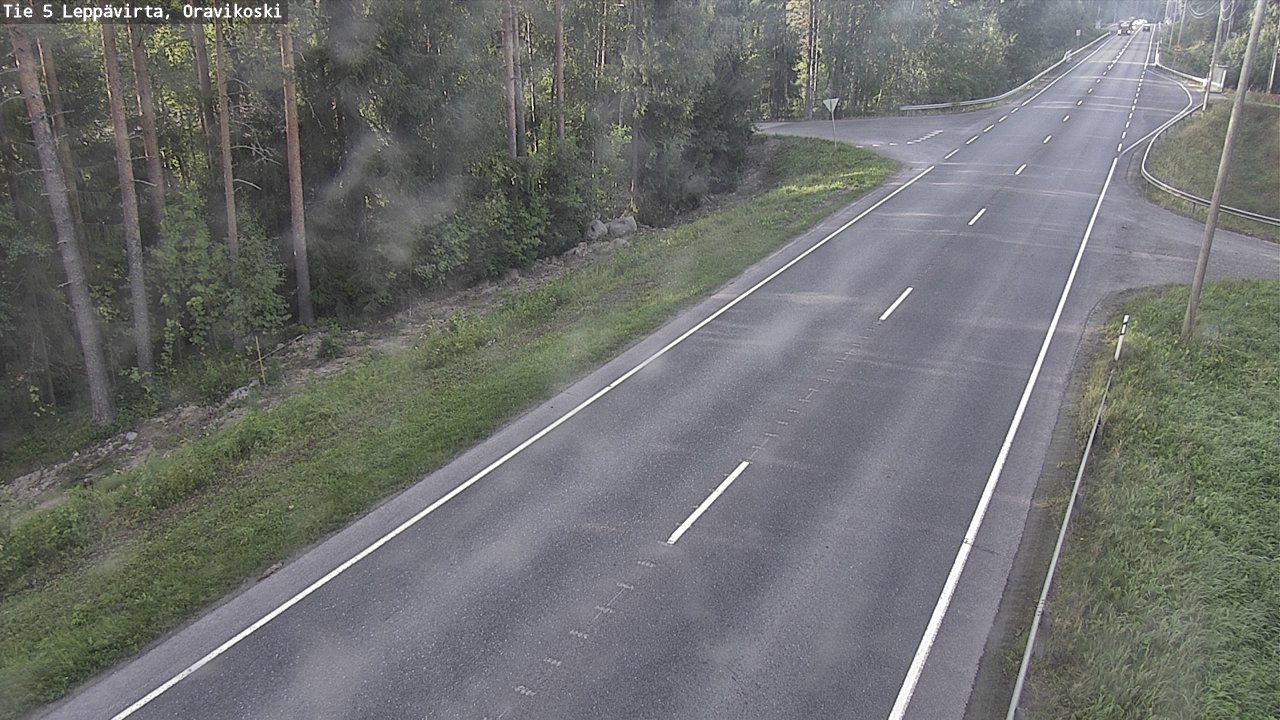 Weather Camera Image Road 5 Leppävirta, Oravikoski, Leppävirta, Pohjois-Savo