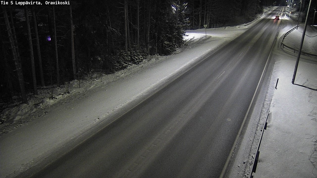 Weather Camera Image Road 5 Leppävirta, Oravikoski, Leppävirta, Pohjois-Savo