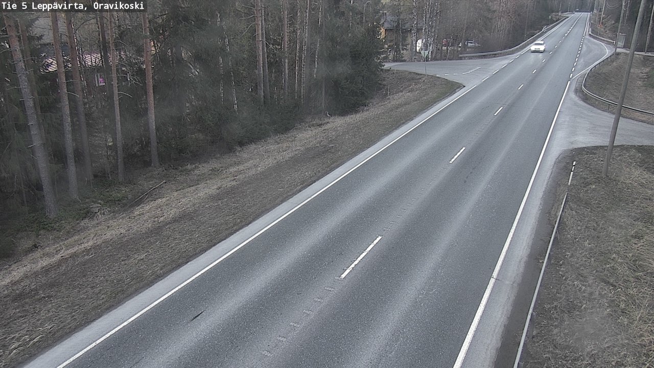Weather Camera Image Väg 5 Leppävirta, Oravikoski, Leppävirta, Pohjois-Savo