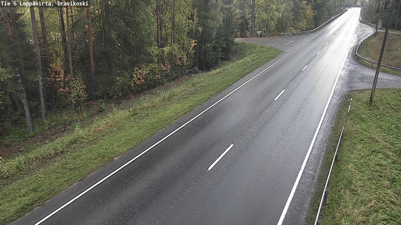Weather Camera Image Road 5 Leppävirta, Oravikoski, Leppävirta, Pohjois-Savo