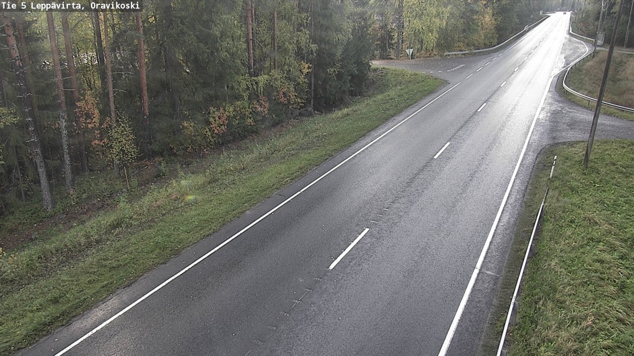 Weather Camera Image Road 5 Leppävirta, Oravikoski, Leppävirta, Pohjois-Savo