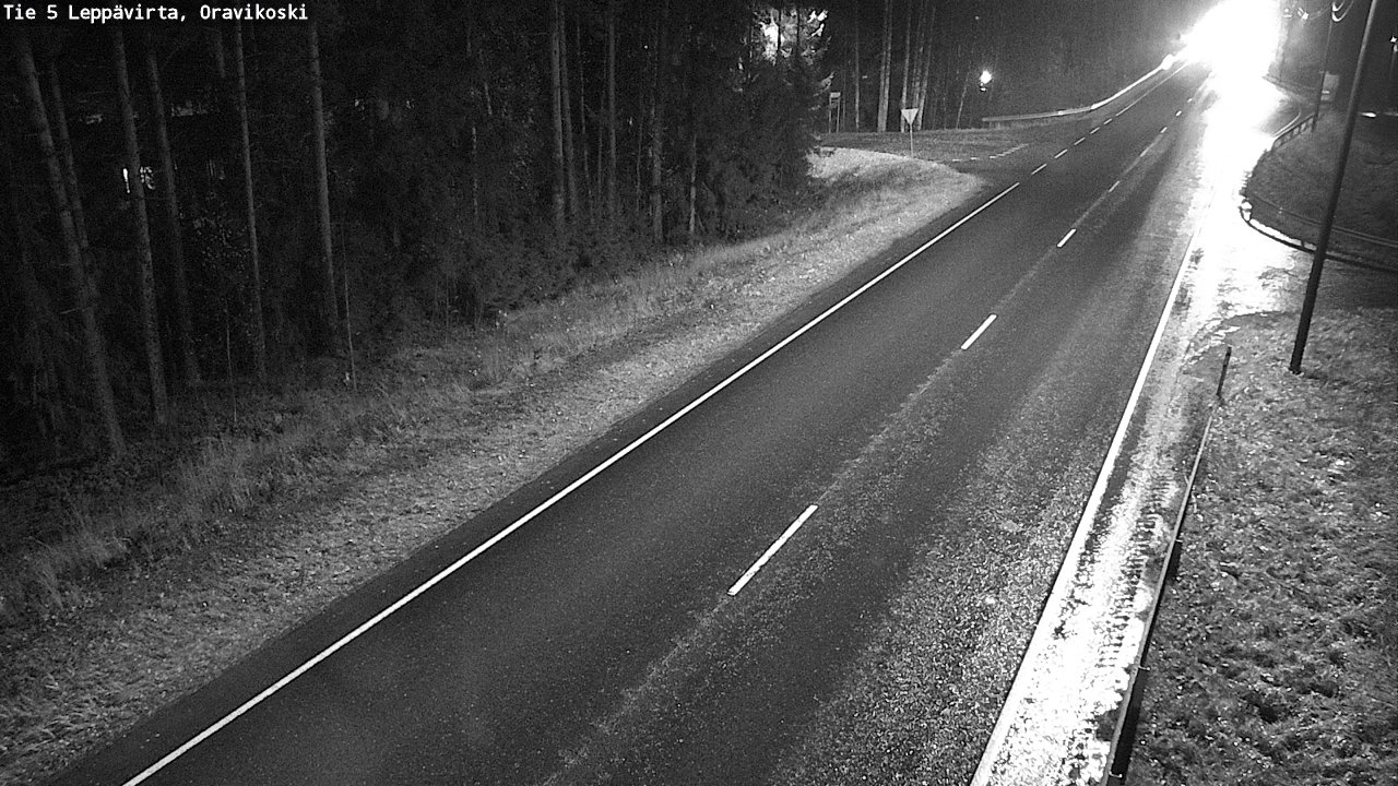 Weather Camera Image Väg 5 Leppävirta, Oravikoski, Leppävirta, Pohjois-Savo
