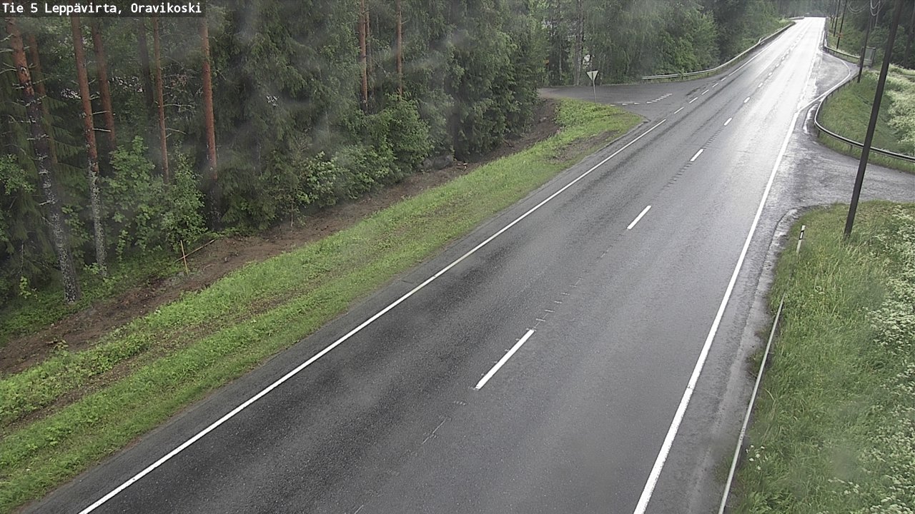 Weather Camera Image Road 5 Leppävirta, Oravikoski, Leppävirta, Pohjois-Savo