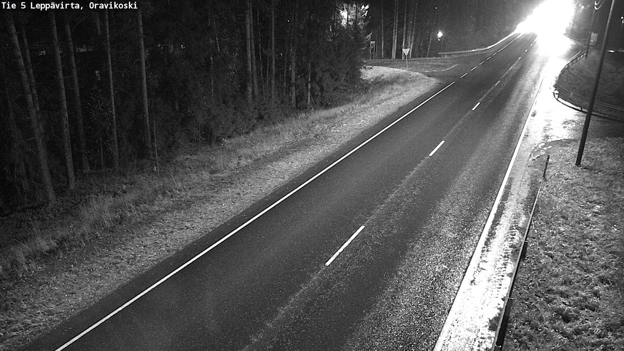 Weather Camera Image Väg 5 Leppävirta, Oravikoski, Leppävirta, Pohjois-Savo