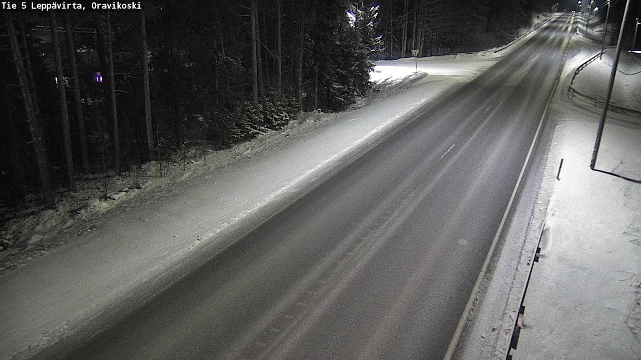 Weather Camera Image Väg 5 Leppävirta, Oravikoski, Leppävirta, Pohjois-Savo