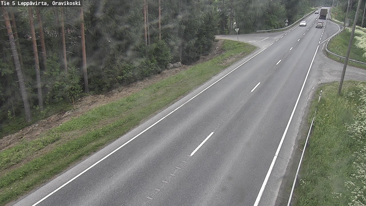 Kelikamerat Kuva Tie 5 Leppävirta, Oravikoski, Leppävirta, Pohjois-Savo
