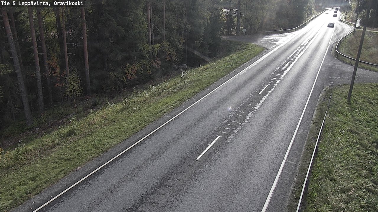 Weather Camera Image Road 5 Leppävirta, Oravikoski, Leppävirta, Pohjois-Savo