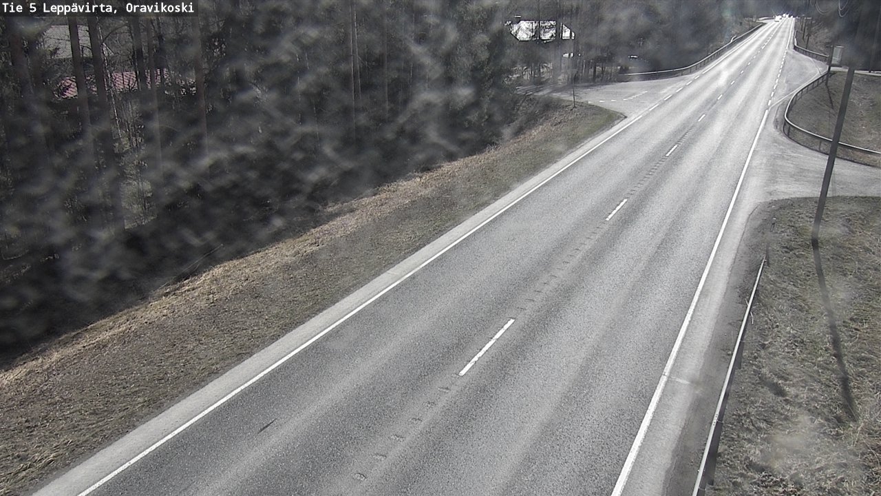 Weather Camera Image Väg 5 Leppävirta, Oravikoski, Leppävirta, Pohjois-Savo