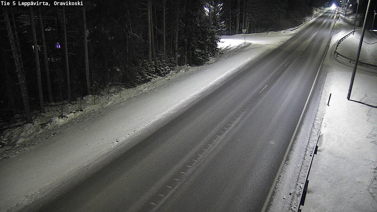 Weather Camera Image Väg 5 Leppävirta, Oravikoski, Leppävirta, Pohjois-Savo