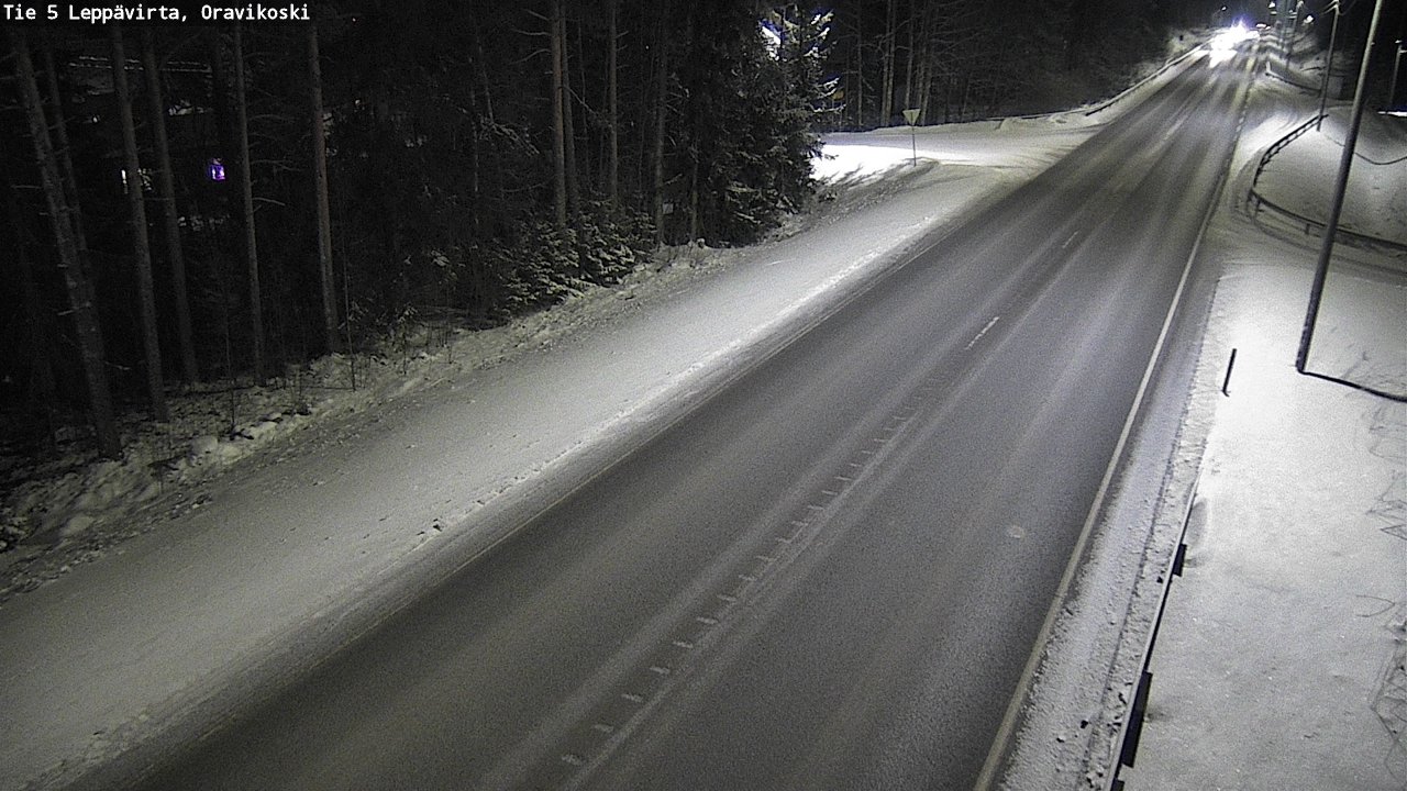 Weather Camera Image Väg 5 Leppävirta, Oravikoski, Leppävirta, Pohjois-Savo