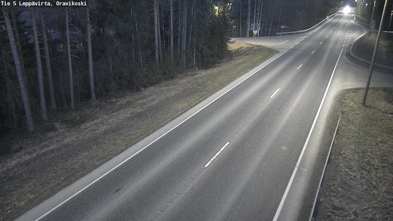 Weather Camera Image Väg 5 Leppävirta, Oravikoski, Leppävirta, Pohjois-Savo