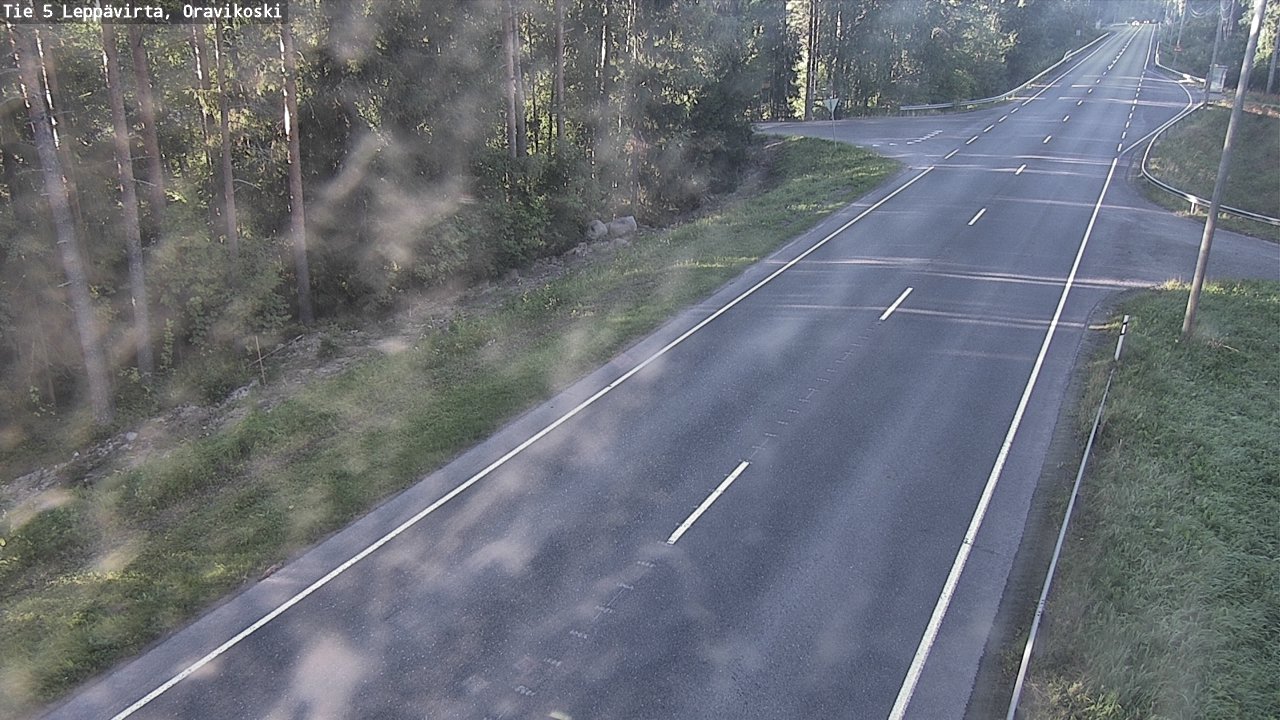 Weather Camera Image Road 5 Leppävirta, Oravikoski, Leppävirta, Pohjois-Savo