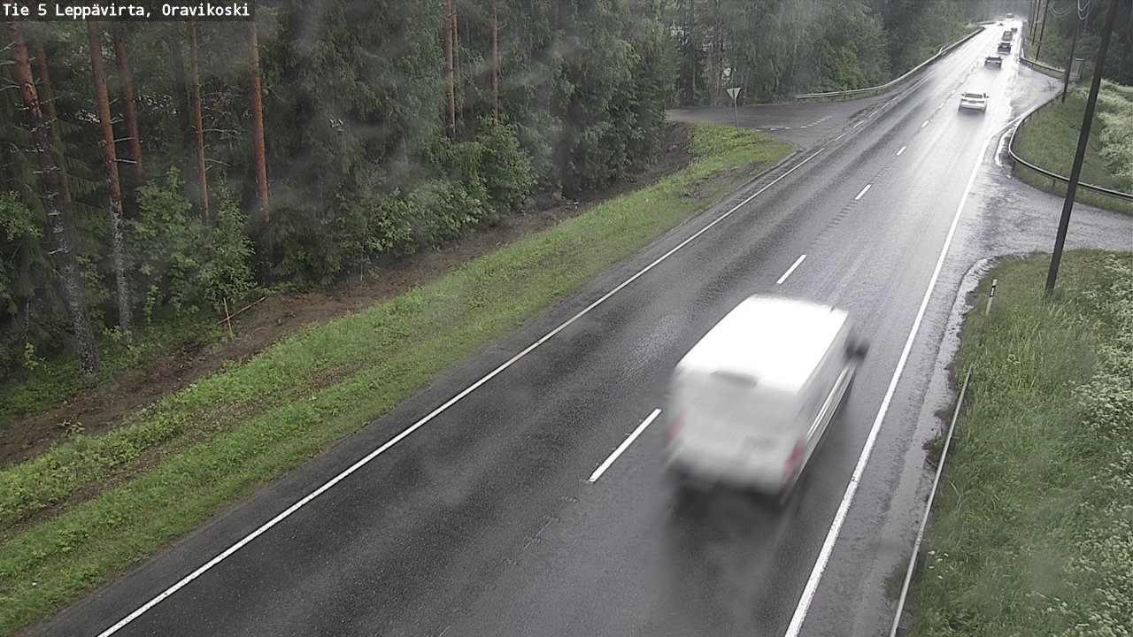 Weather Camera Image Road 5 Leppävirta, Oravikoski, Leppävirta, Pohjois-Savo