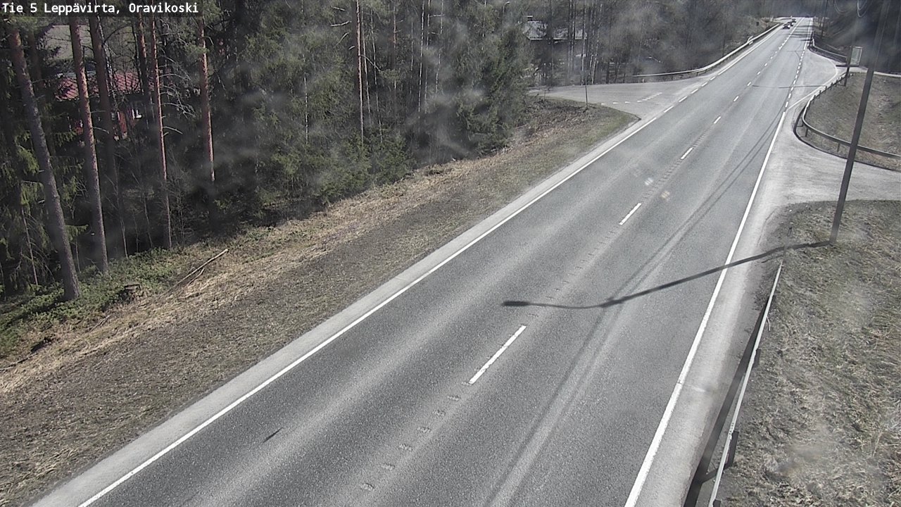 Weather Camera Image Väg 5 Leppävirta, Oravikoski, Leppävirta, Pohjois-Savo